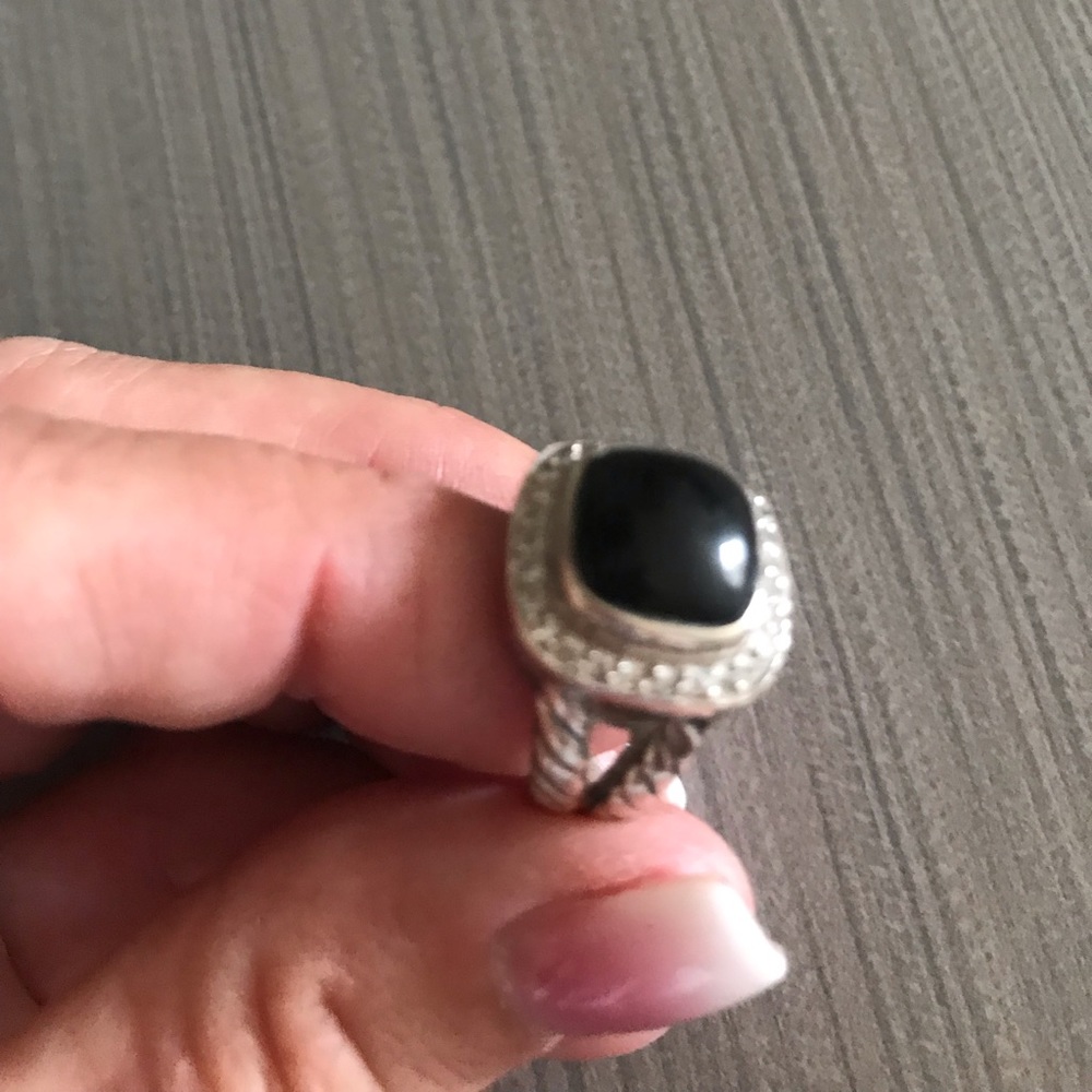 Black Onyx w/ Diamond ring